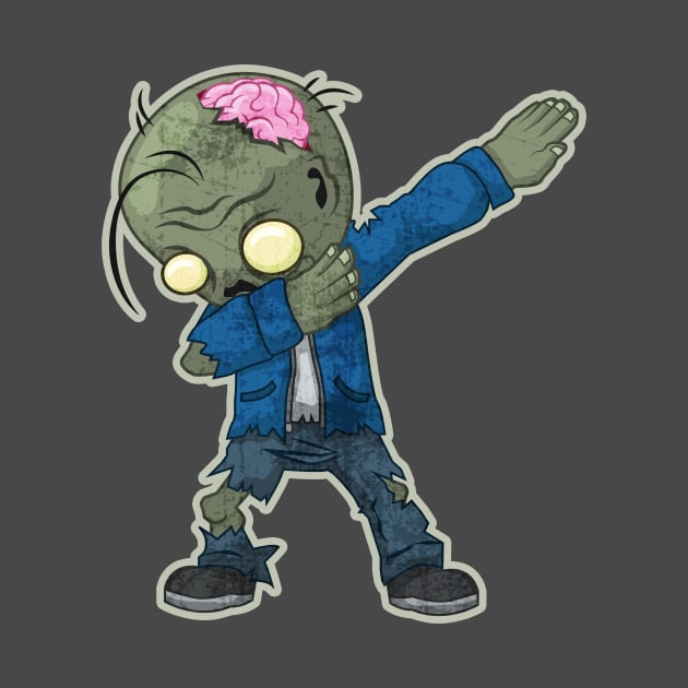 Dabbing Zombie - Dab - Zombie - Funny Halloween Shirt by BKFMerch