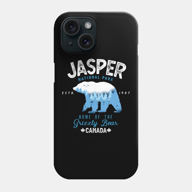 Jasper National Park Grizzly Bear Vintage Look Phone Case by MarkusShirts