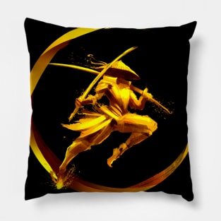 Japnese Yin Yang Samurai Warrior Katana Sword Ronin Pillow