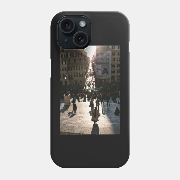 Spanish Steps in Rome, Roma Phone Case by stuartchard