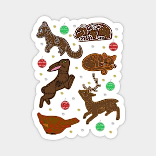 Ginger Bread Animal Cookies Magnet