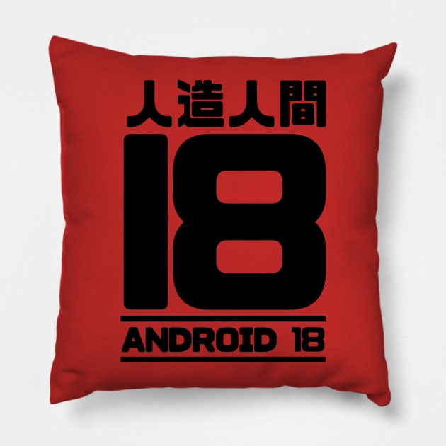 Droid 18 Pillow by Xieghu