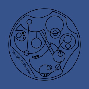 Younger On the Inside - Circular Gallifreyan T-Shirt