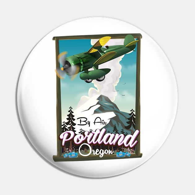 Portland Oregon Travel poster Pin by nickemporium1