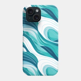 Ephemeral Crests: Hokusai Waves Reimagined Phone Case