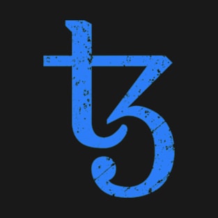 Tezos Blue Distressed T-Shirt