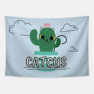 Cat Cactus Cattus Tapestry