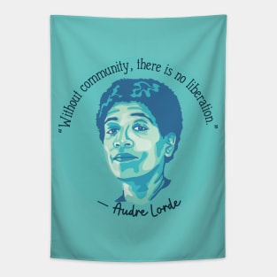 Audre Lorde Portrait and Quote Tapestry