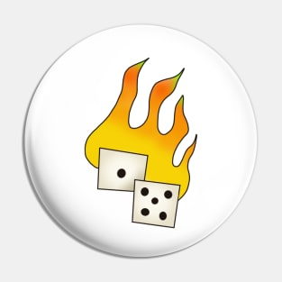 fire dice Pin