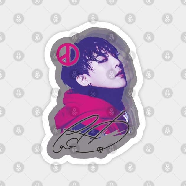 G-Dragon White Magnet by Like visual Store