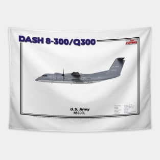 DeHavilland Canada Dash 8-300/Q300 - U.S. Army (Art Print) Tapestry