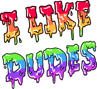 I Like Dudes (pride design) Magnet