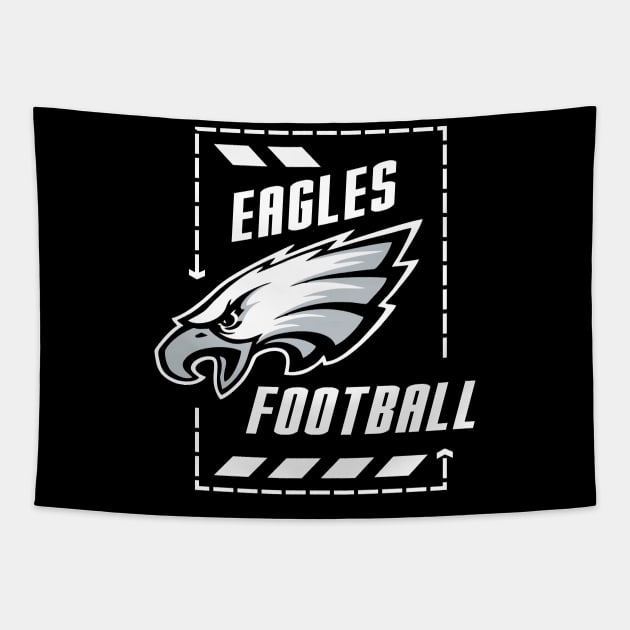 EAGLES FOOTBALL white Tapestry by Aldyz