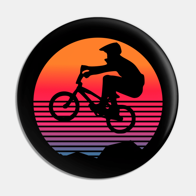 Retro BMX Rider Pin by Geoji 