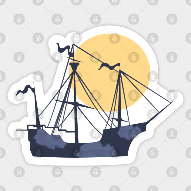 La Gallega Ship - Santa Maria Ship - Sticker | TeePublic La Gallega Ship - Santa Maria Ship - Sticker | TeePublic