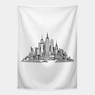 New York Skyline Tapestry