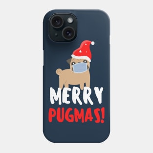 Merry Pugmask! Funny Christmas Pug Phone Case