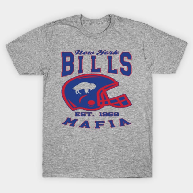 Whimsical Thinker New York Bills Mafia 1960 T-Shirt