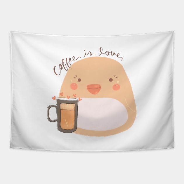 Coffee is Love Tapestry by aaalou