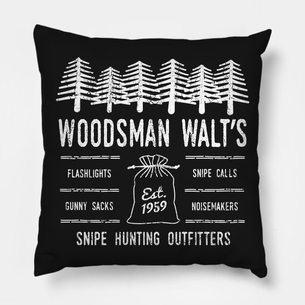 Snipe Hunting Outfitters Pillow by donovanh