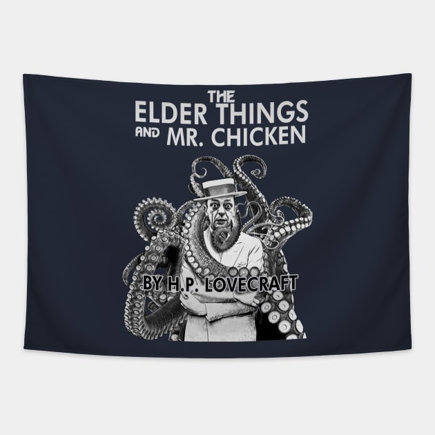 The Elder Things and Mr. Chicken Tapestry by UnlovelyFrankenstein