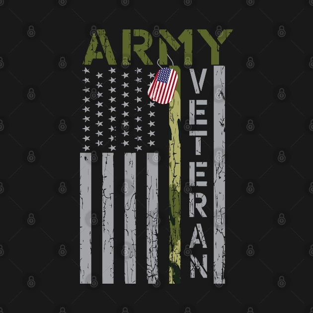 Army Veteran US Flag - Not All Heroes Wear Capes by jonathanptk