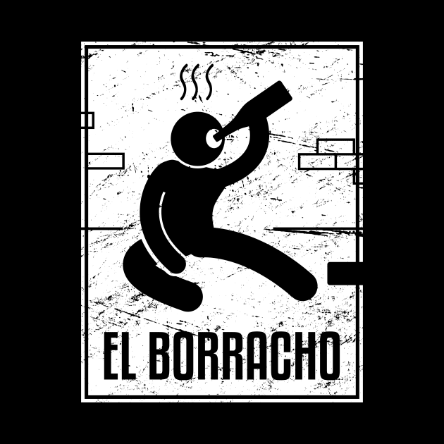 El Borracho | Loteria Mexican Tarot Card by Wizardmode