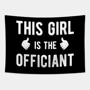 Wedding Officiant - This girl is the officiant Tapestry