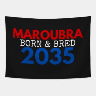 MAROUBRA BORN AND BRED 2035 EASTS COLOURS WHITE DESIGN Tapestry