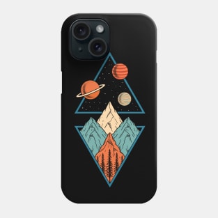 Nature space mountains Phone Case