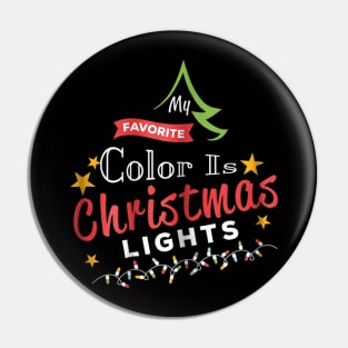 my favorite color is christmas lights Pin