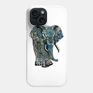 Intricate Asian Elephant Colorful Illustration Phone Case