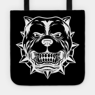 Angry pitbull dog Tote