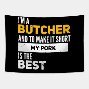 Funny Butcher Quote Tapestry