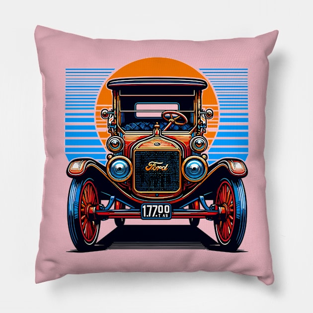 Ford Mode T Pillow by Vehicles-Art