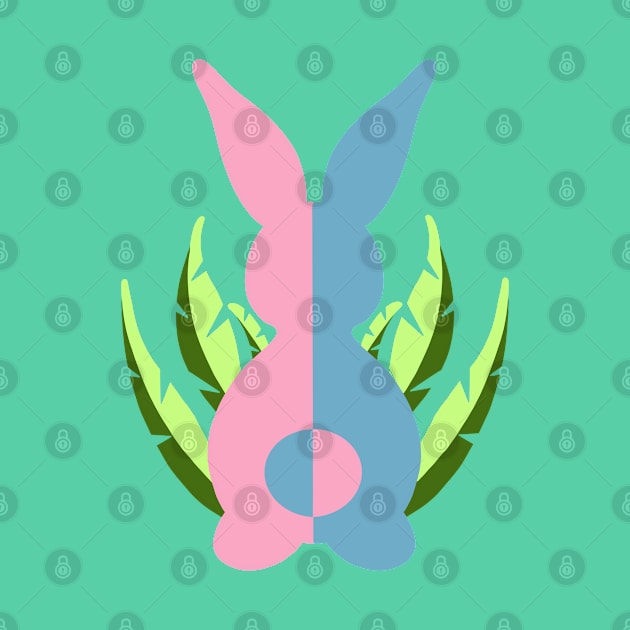 Easter Bunny Pink & Teal by MarMi