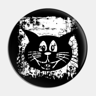 Happy Cat (Grunge) Pin