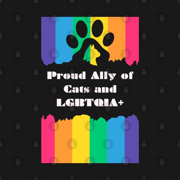 Proud Ally of Cats and LGBTQIA+ by elumirel