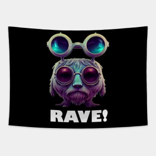 Techno Shirt - Techno Organism - Catsondrugs.com - rave, edm, festival, techno, trippy, music, 90s rave, psychedelic, party, trance, rave music, rave krispies, rave flyer Tapestry