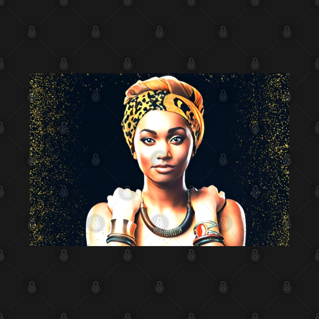 Golden Melanin  (Black Goddess) by Unique Designs