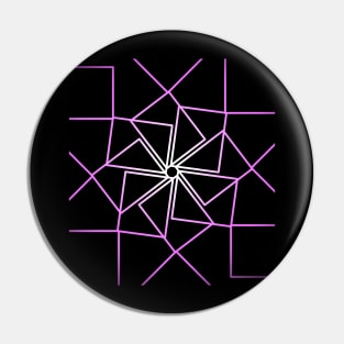 Abstract glowing geometric pattern in purple Pin