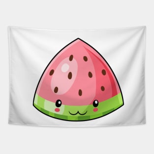 Kawaii watermelon fruit Tapestry