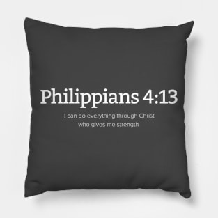 Philippians 4:13 | Bible Verse | Jesus Lover Pillow