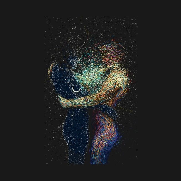 Couple under stars by kooarla