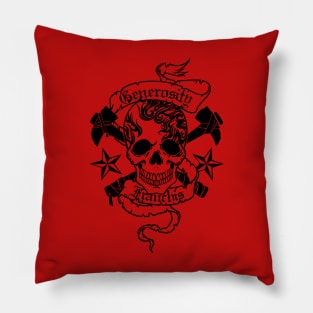 Skull Art - Generosity Pillow