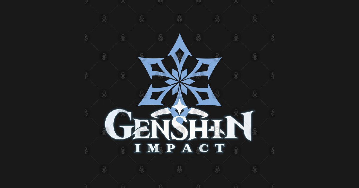 cryo emblem genshin impact - Genshin Impact - T-Shirt | TeePublic