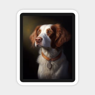 Royal Portrait of a Brittany Spaniel Magnet