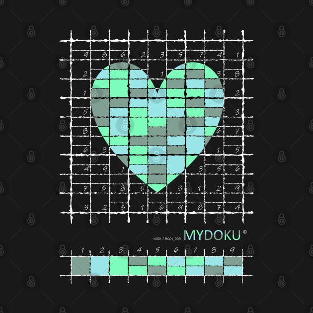 Mydoku_W001_H001_005_F: Sudoku, Sudoku coloring, logic, logic puzzle, holiday puzzle, fun, away from screen by Mydoku