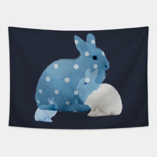 Blue Bunny Tapestry