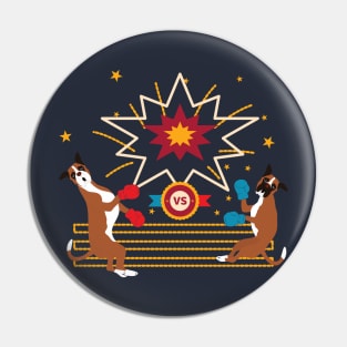 Boxing Boxer Dog Pin